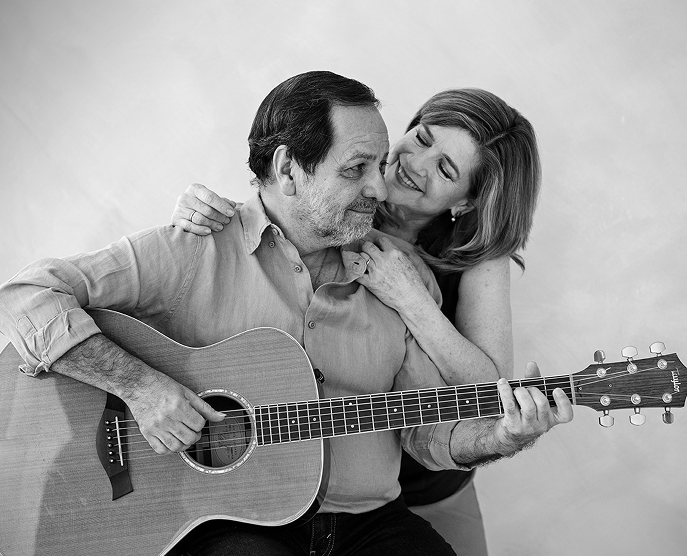 Martín Valverde y su esposa